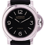 Panerai Men's Luminor Base 8 Days Manual Wind  Black Rubber Strap