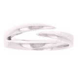 14k White Gold Stackable Claw Ring 3.4 grams Size 6.5 - White,Size 6.5