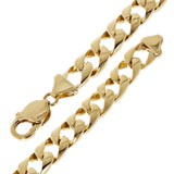 10k Yellow Gold Curb Link Chain Bracelet 7" 10mm 28.3 grams - 7"