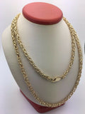 14k Yellow Gold Turkish Link Chain Necklace 33" 5mm 60 grams - Yellow,33"
