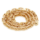 Italian 14k Yellow Gold Solid Heavy Link Chain Necklace 22" 5.5mm 80.6 grams - 5.5mm 22"