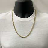 10k Yellow Gold Solid Handmade Link Chain Necklace 20" 5mm 35.3 grams - 20"