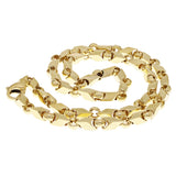 10k Yellow Gold Handmade Fashion Link Necklace 22" 7mm 71.5 grams
