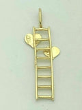 14k Yellow Gold Way to my heart Ladder to my Heart Charm Pendant 1 gram