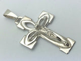 925 Sterling Silver Christian Jesus Christ Catholic Crucifix Cross Pendant