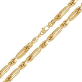 Italian 14k Yellow Gold Solid Milano Figaro Rope Chain Necklace 10mm 26" 183 grams