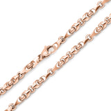 10k Rose Gold Handmade Fashion Link Necklace 26" 5mm 48.1 grams - Rose,26"