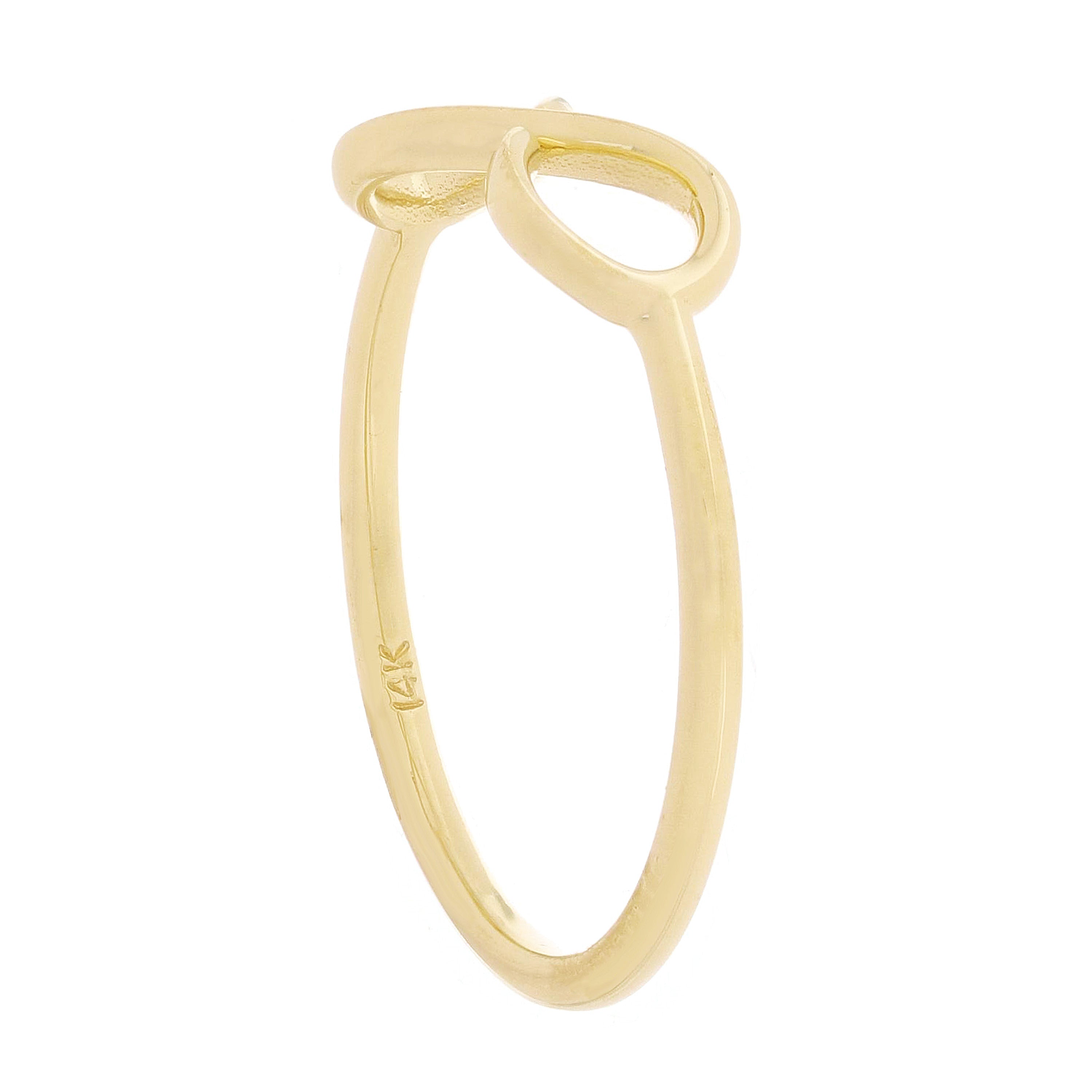 14k Yellow Gold Infinity Ring Size 8 5.7mm 1.6 grams