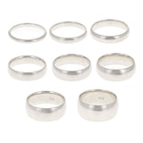 14k Yellow or White Gold Comfort Fit Plain Wedding Band Ring Sizes 5-13