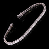 18k White Gold 7.10ctw Tennis Bracelet 7" 3.3mm 9.9 grams - 7.1ctw  9.9grams