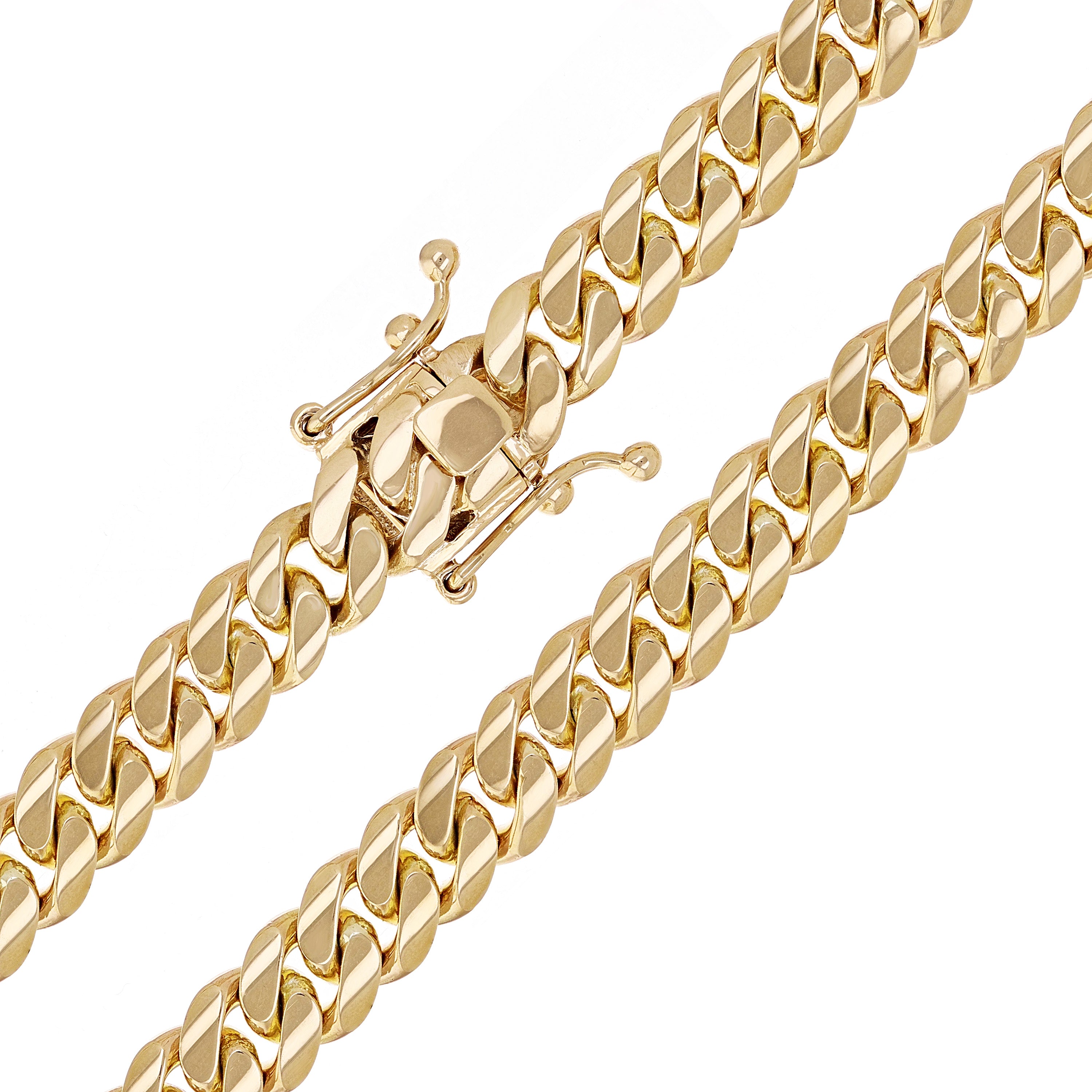 14k Yellow Gold Solid Miami Cuban Chain Necklace 24" 9mm 152 grams