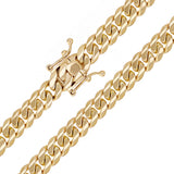 14k Yellow Gold Solid Miami Cuban Chain Necklace 24" 9mm 152 grams