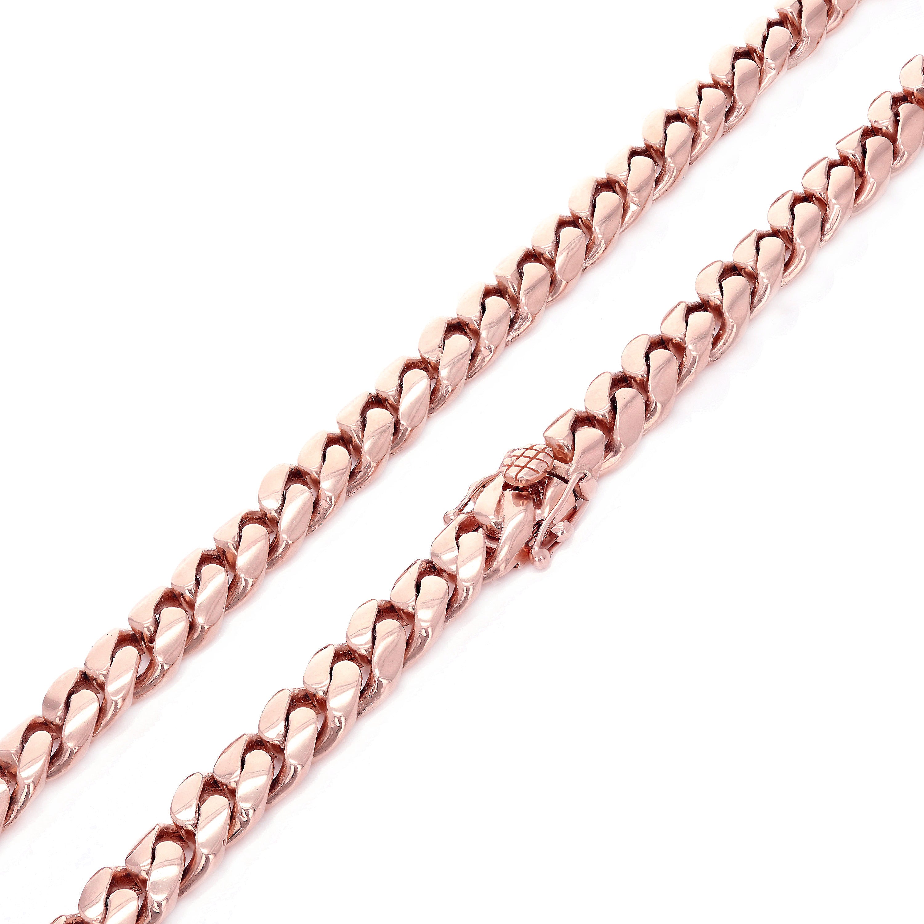 10k Rose Gold Solid Heavy Miami Cuban Chain Necklace 22" 10mm 142.3 grams