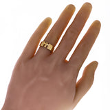 14k Yellow Gold Solid Simple Cross Ring Size 8 - 7.4mm 5.9 grams