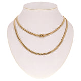 Italian 14k Yellow Gold Solid Miami Cuban Chain Necklace 5.3 mm 20", 22", 24", 26", 28"