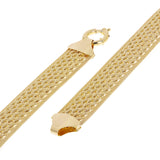 Italian 14k Yellow Gold Multi Strand Rope Chain Bracelet 7.5" 15mm 13.7 grams - 15mm