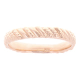 14k Rose Gold Twist Pattern Ring 2.8 grams Size 6.5 - Rose