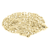 14k Yellow Gold Solid Handmade Fashion Link Necklace 20" 3.2mm 22.2 grams - Yellow,20" 22.2 grams