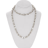 10k White Gold Solid Handmade Link Chain Necklace 20" 5mm 44.5 grams - White,20" 44.5 grams