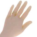 14k Yellow Gold Honeycomb Stackable Ring 11.8 mm Size 6.5 2.3 grams