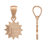 14k Rose Gold "Joy" Pendant - Rose