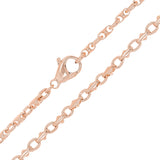 14k Rose Gold Handmade Fashion Link Necklace 27" 4mm 33.7 grams - Rose,27"