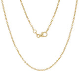 Italian 14k Yellow Gold Rolo Chain Necklace 1.7mm 22" 3.4 grams - 22",1.7 mm 3.4 grams