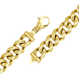 14k Yellow Gold Heavy Solid Miami Cuban Link Chain Bracelet 7" 15mm 79 grams - 7" 79 grams