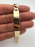 14k Yellow Gold Handmade Fashion Link Bracelet 8" 8.8mm 23.7 grams