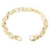 14k Yellow Gold Solid Handmade Fashion Link Bracelet 7" 5.8mm 24.2 grams - 7" 24.2 grams