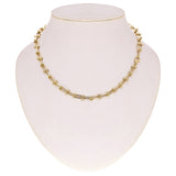 Italian 14k Yellow Gold Solid U Shape Hardwear Link Necklace 18" 8mm 24 grams - Yellow 8mm 18" 24 grams