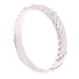 14k White Gold Twist Pattern Ring 2.8 grams Size 6.5 - White