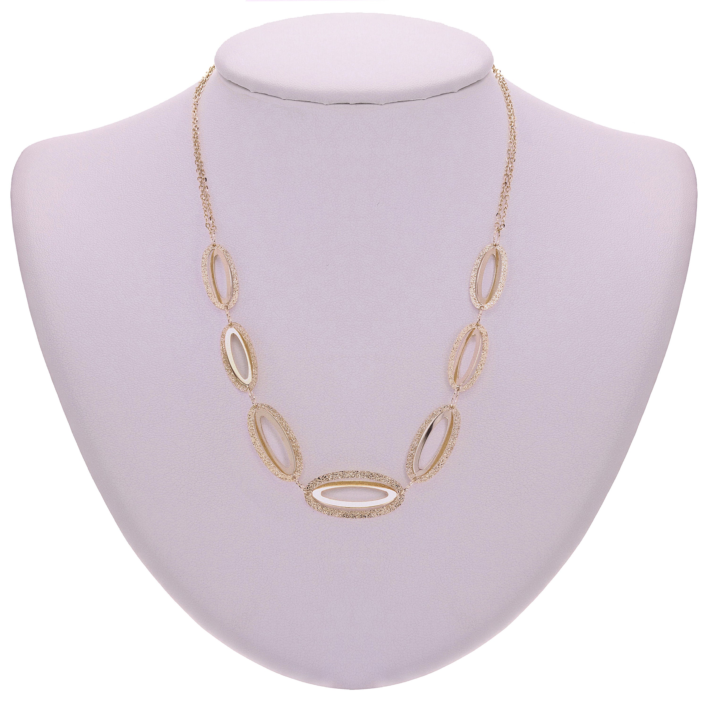 Italian 14k Yellow Gold Necklace, Bracelet & Earrings Set 16.8 grams