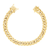 10k Yellow Gold Solid Miami Cuban Link Chain Bracelet 7" 9mm 39.7 grams - 7" 39.7 grams