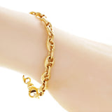 14k Yellow Gold Solid Gucci Mariner Link Chain Bracelet 8" 7.5mm 24.8 grams