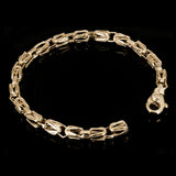 10k Yellow Gold Solid Turkish Style Link Bracelet 7" 5 mm 14 grams - 7" 14 grams