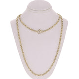 14k Yellow Gold Handmade Fashion Link Necklace 18" 3.5mm 31 grams - Yellow,18"