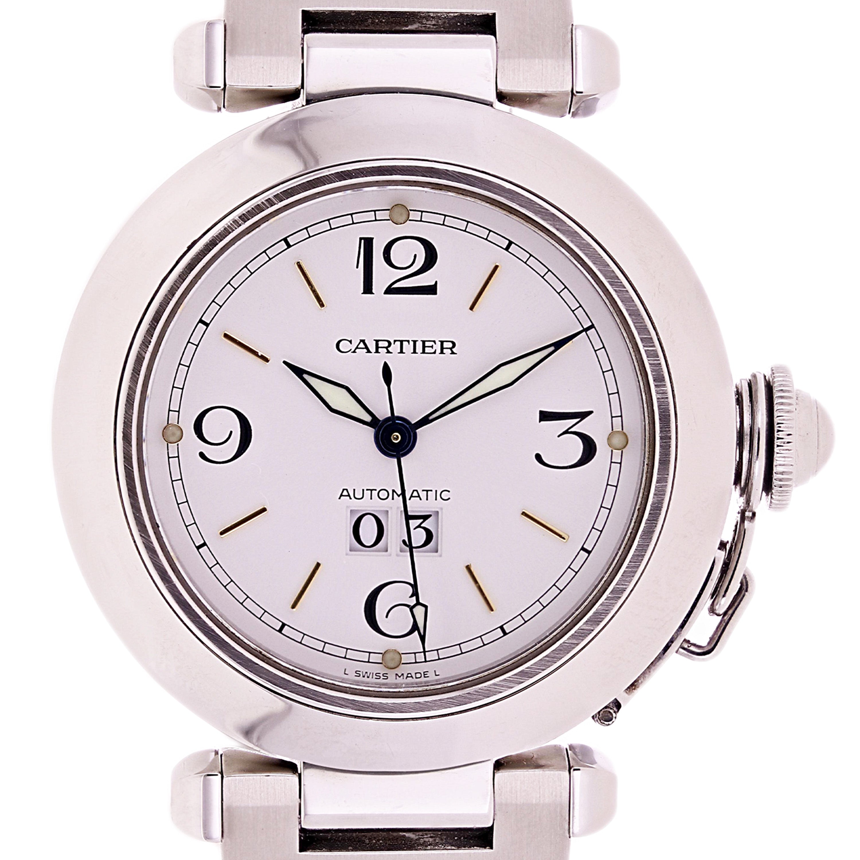 Cartier Unisex Pasha C Big Date Stainless Steel Automatic