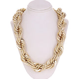 Men's Solid 14k Yellow Gold Diamond Cut Rope Chain 30" 21mm 982 grams