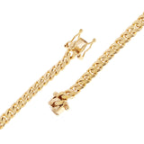 14k Yellow Gold Solid Miami Cuban Link Chain Bracelet 8.25" 6.9mm 31.4 grams