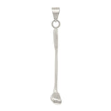 14k Yellow White or Rose Gold Solid Golf Club Stick Charm Pendant