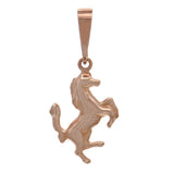 14k Yellow White or Rose Gold Running Horse Jumping Horse Charm Pendant 1.8 grams