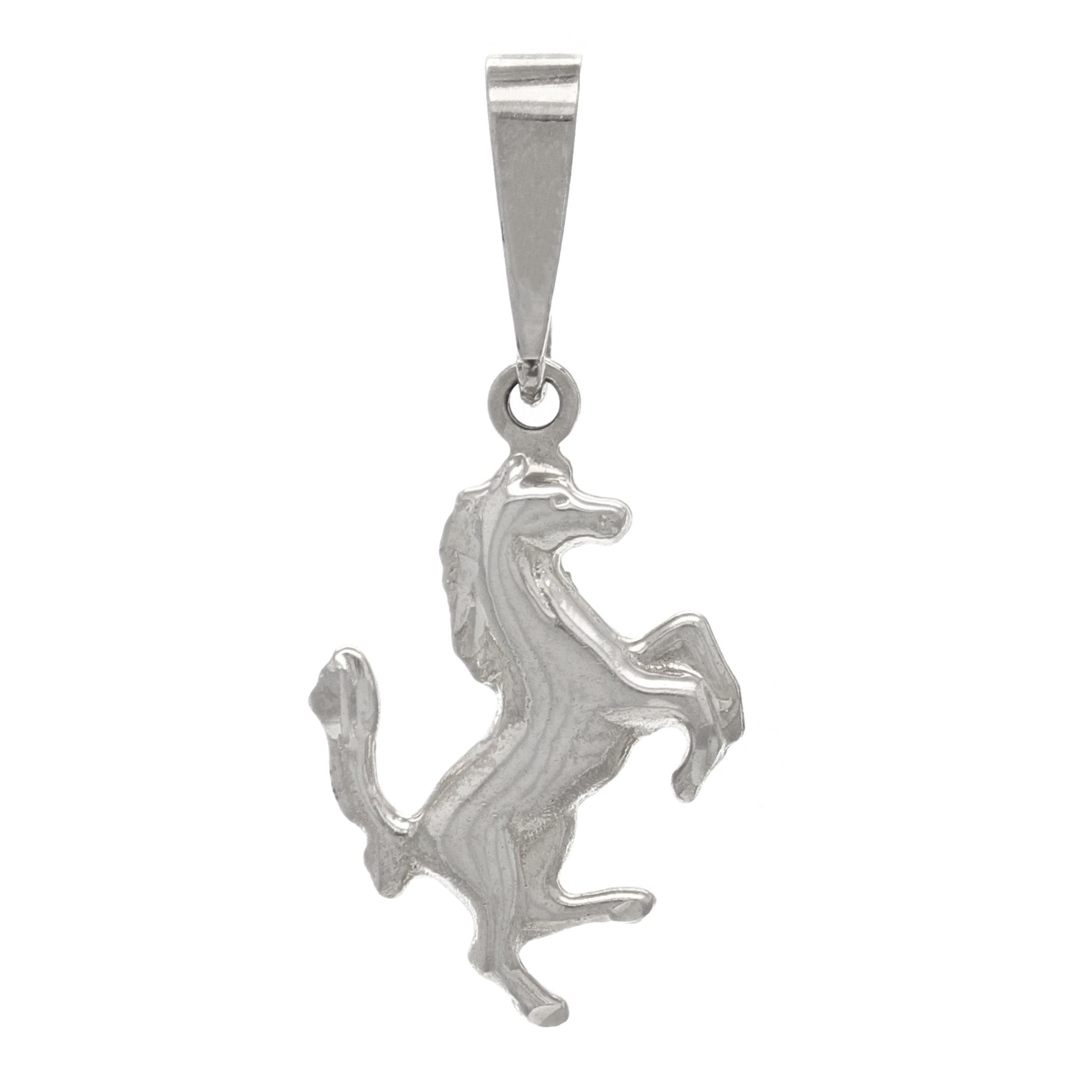 14k Yellow White or Rose Gold Running Horse Jumping Horse Charm Pendant 1.8 grams