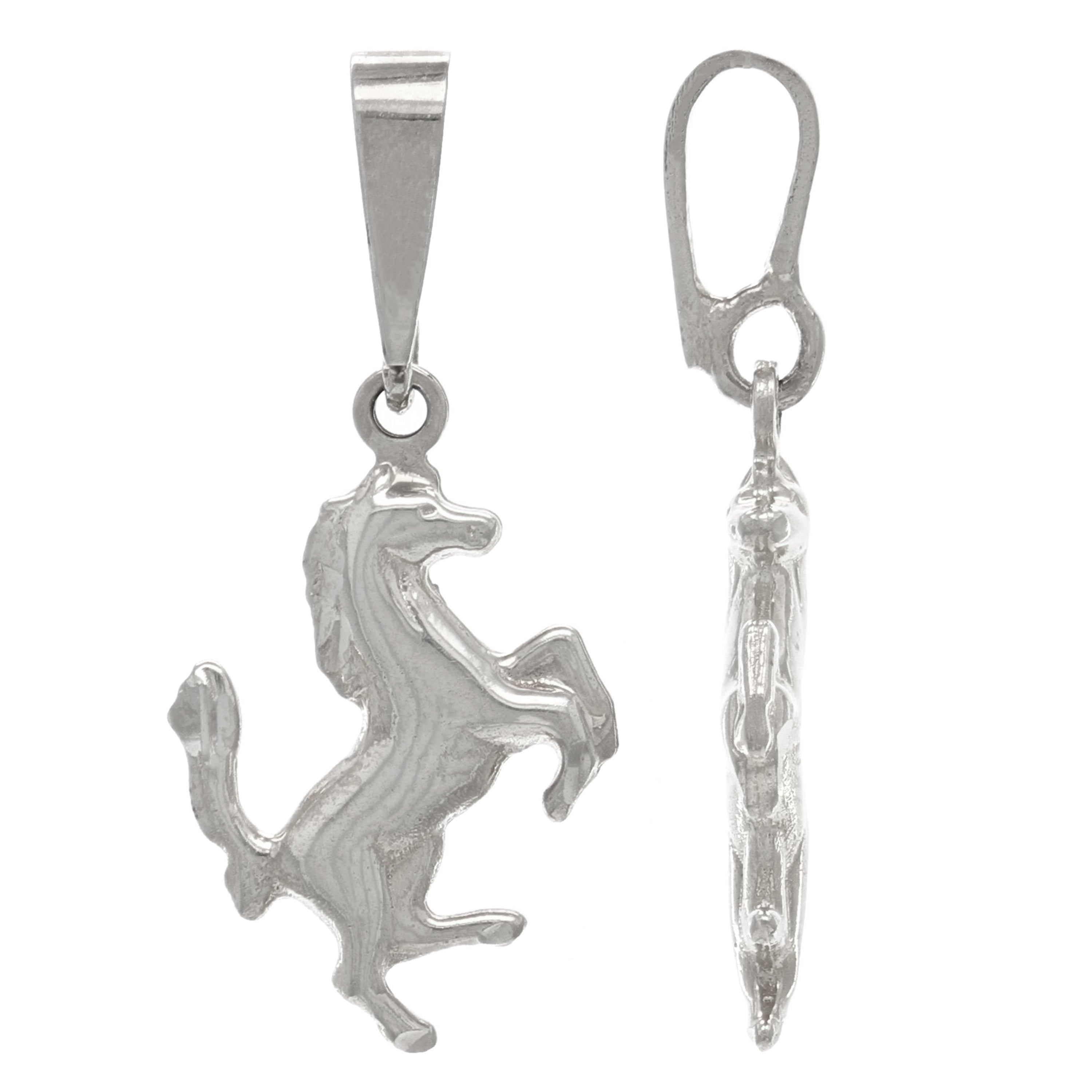 14k Yellow White or Rose Gold Running Horse Jumping Horse Charm Pendant 1.8 grams