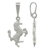 14k Yellow White or Rose Gold Running Horse Jumping Horse Charm Pendant 1.8 grams
