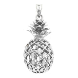 14k Yellow White or Rose Gold 3D Hawaiian Fruit Pineapple Charm Pendant 8.8 grams