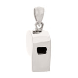 14k Yellow White or Rose Gold Working Whistle Charm Pendant