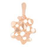 14k Yellow White or Rose Gold Solid Free Form Nugget Charm Pendant