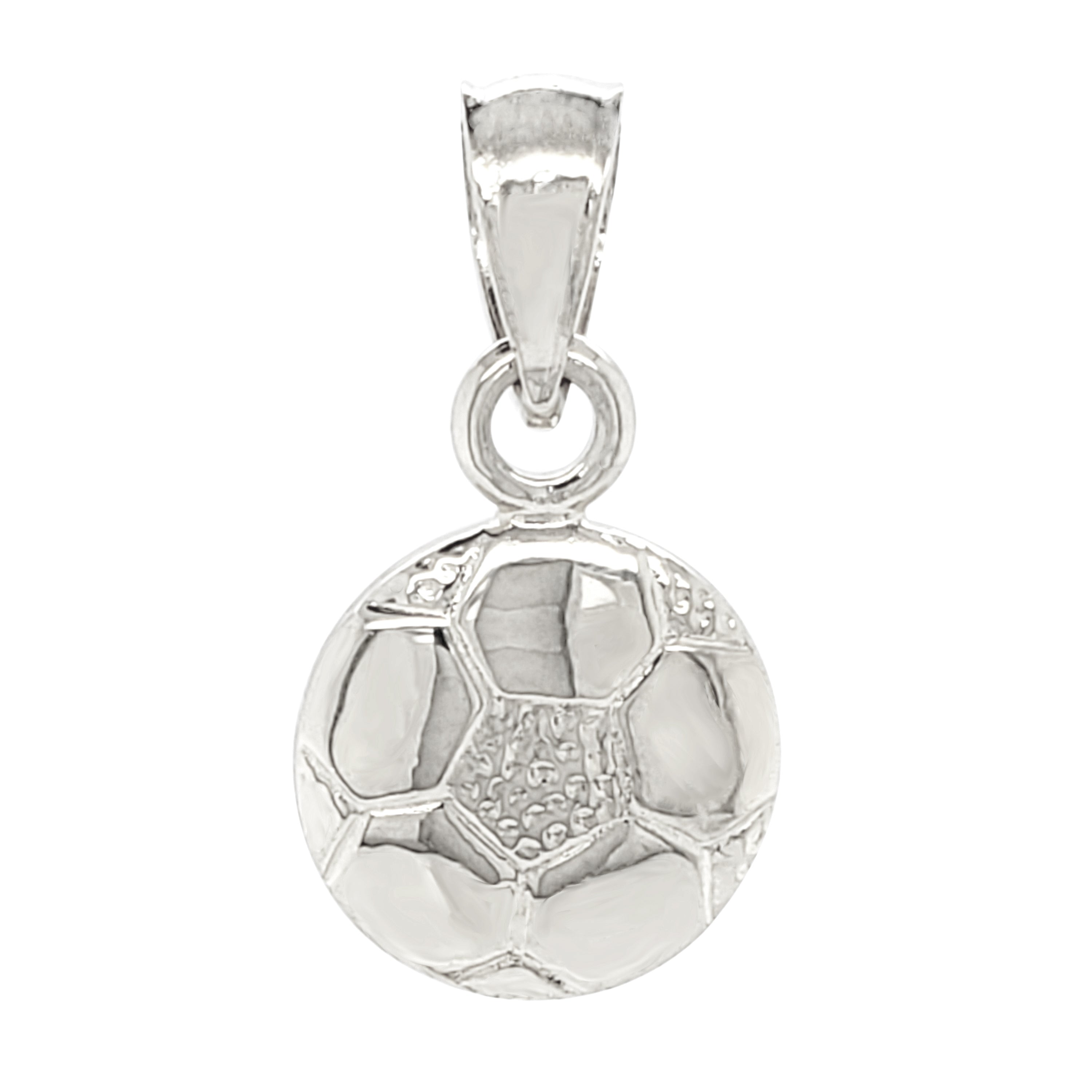 14k Yellow White or Rose Gold Soccer Ball Charm Pendant 2.1 grams