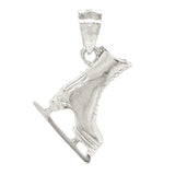 14k Yellow White or Rose Gold Figure Ice Skating Shoes Charm Pendant 2.4 grams